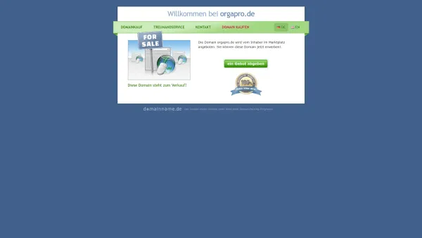 Website Screenshot: ORGAPRO Softwareentwicklung und Vertrieb -  individuelle Softwarelösungen aller Art - orgapro.de steht zum Verkauf - Date: 2023-06-20 10:39:18