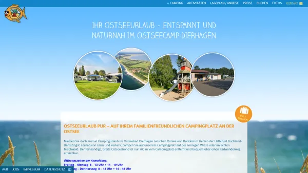 Website Screenshot: OstseeCamp Dierhagen GbR - Ostseecamp Dierhagen - Ihr Campingplatz direkt an der Ostsee - Date: 2023-06-20 10:39:18