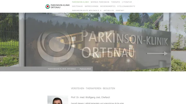 Website Screenshot: Parkinson Klinik Wolfach Neurologisches Krankenhaus - Parkinson Klinik Ortenau GmbH - Date: 2023-06-20 10:39:25