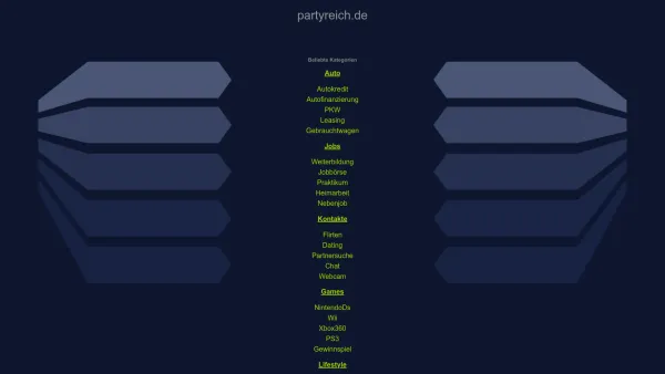 Website Screenshot: Reich · Party-Service & Catering GmbH -  Wir gestalten Feiertage! - partyreich.de - Diese Website steht zum Verkauf! - Informationen zum Thema partyreich. - Date: 2023-06-20 10:39:25