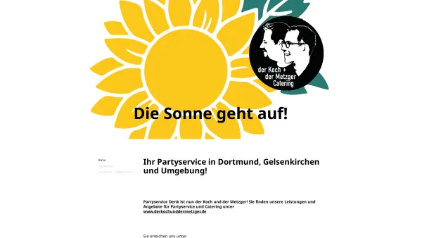 Website Screenshot: Partyservice Denk -  Familienunternehmen ·  Catering · Buffetservice - Home - Date: 2023-06-20 10:39:25