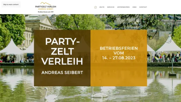 Website Screenshot: Party-Zelt Verleih Seibert GmbH - Zeltverleih Andreas Seibert – Partyzelt Speyer - Date: 2023-06-20 10:39:25