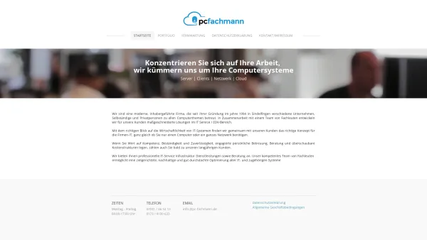 Website Screenshot: PC-Fachmann -  Service für Computer und Netzwerke - PC-Fachmann IT-Service - Startseite - Date: 2023-06-20 10:39:25