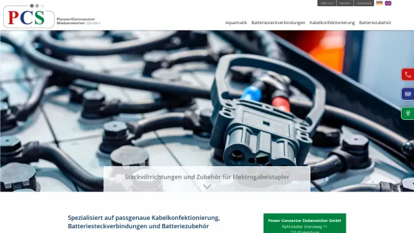 Website Screenshot: Power Connector Siebeneicher GmbH - Power Connector Siebeneicher GmbH / PCS Hamburg - Date: 2023-06-20 10:39:25
