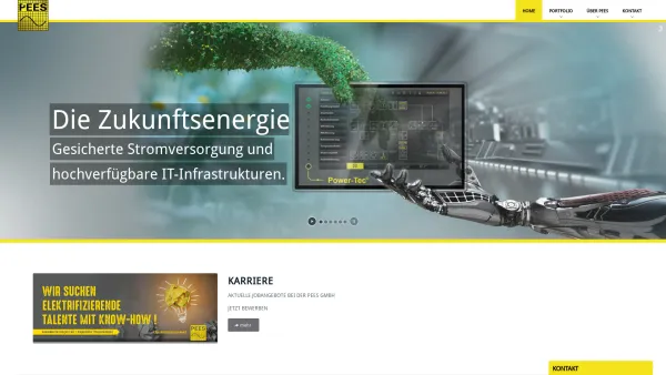 Website Screenshot: Pees Ing. Büro für Elektroenergieanlagen GmbH - Pees GmbH - Date: 2023-06-20 10:39:25