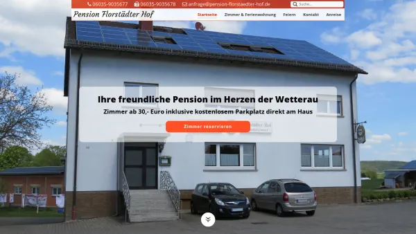 Website Screenshot: Pension Florstädter Hof - Pension Florstädter Hof – Zentral gelegen in der Wetterau - Date: 2023-06-20 10:39:25