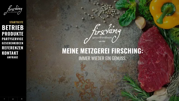 Website Screenshot: Perfect Beef Firsching Genuss Hand Werk Beatrix Warmuth e.K. - Zum Firsching - Ihre Metzgerei & Partyservice in Werneck und Landkreis Schweinfurt - Startseite - Date: 2023-06-20 10:39:25