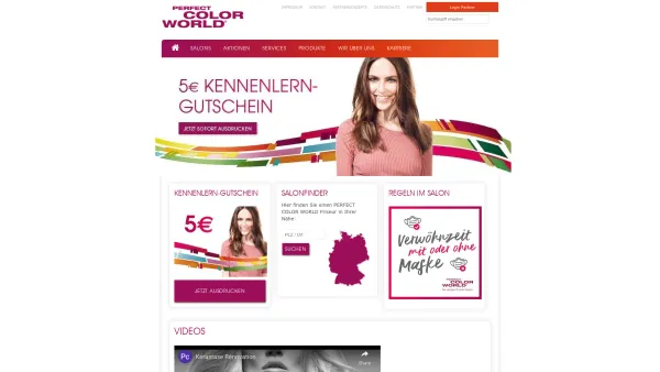 Website Screenshot: Perfect Color World Stuttgart - Perfect Color World - Friseure - Date: 2023-06-20 10:39:25
