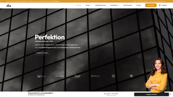Website Screenshot: Gebäudereinigung Köln PerfektClean - PerfektClean Gebäudereinigung Köln & Service » - Date: 2023-06-20 10:39:25