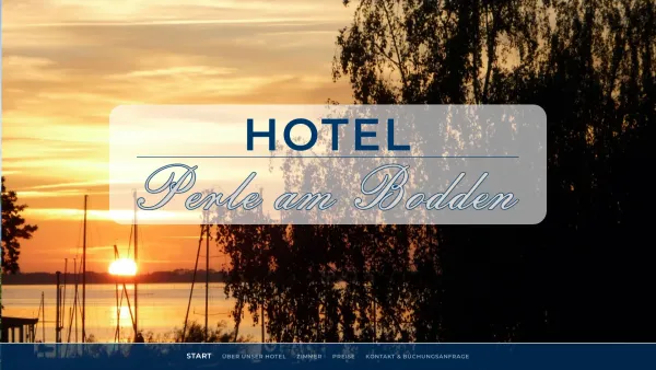 Website Screenshot: Hotel garni "Perle am Bodden" - Hotel "Perle am Bodden" - Date: 2023-06-20 10:39:25