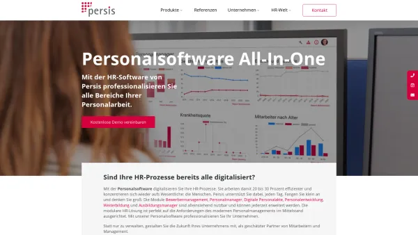 Website Screenshot: Persis GmbH - Personalsoftware für Ihren Erfolg - Date: 2023-06-20 10:39:25