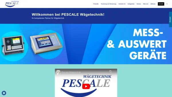 Website Screenshot: PESCALE Wägetechnik / Waagen - PESCALE Wägetechnik - Date: 2023-06-20 10:39:31