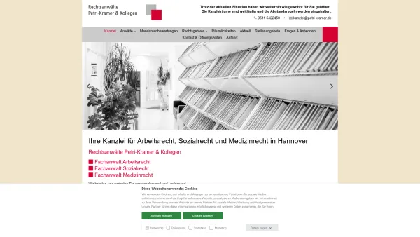 Website Screenshot: Claudia Petri-Kramer · Rechtsanwältin - Rechtsanwälte Petri-Kramer & Kollegen - Ihre rechtliche Absicherung! - Date: 2023-06-20 10:39:31