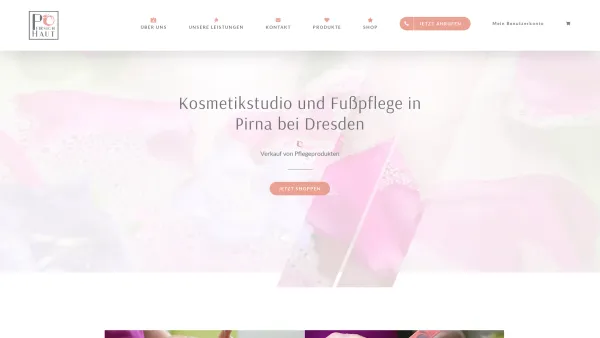 Website Screenshot: Pfirsichhaut Kosmetik Mobile Fußpflege und Kosmetik Kätzel - Pfirsichhaut Kosmetik - Ihr Kosmetikstudio in Pirna - Date: 2023-06-20 10:42:17