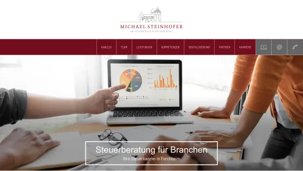 Website Screenshot: Anwälte und Steuerberater Pfister, Ray-Voigt, Steinhofer - Michael Steinhofer, Steuerberater in Forchheim - Date: 2023-06-20 10:39:31