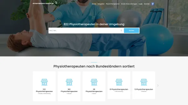 Website Screenshot: Physiotherapeut-Gesucht.de - 822 Physiotherapeuten in deiner Nähe | Physiotherapeut-Gesucht.de - Date: 2023-06-20 10:42:20