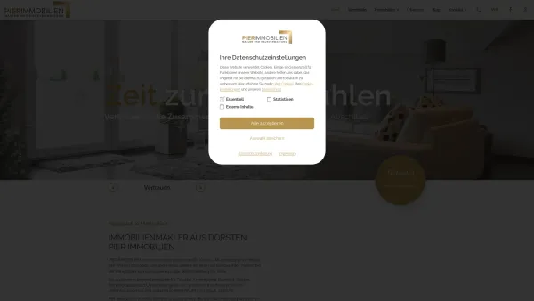 Website Screenshot: PIER Immobilien GmbH - Ihr Immobilienmakler in Dorsten | PIER Immobilien - Date: 2023-06-20 10:39:32