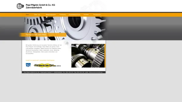 Website Screenshot: Paul Pilgrim Zahnräderfabrik -  Ihr  kompetenter Partner rund um die Verzahnung - bundesweit seit 1938 - ¤ Paul Pilgrim GmbH - Zahnräderfabrik ¤ - Date: 2023-06-20 10:39:32