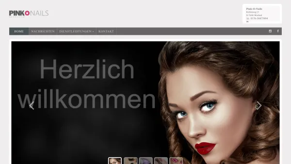 Website Screenshot: Nagelstudio & Schulungszentrum PIN-O-NAILS - Pink-O-Nails | Beauty Salon für Nageldesign, Frisuren, Kosmetik | T:07251-7248688 - Date: 2023-06-20 10:39:32