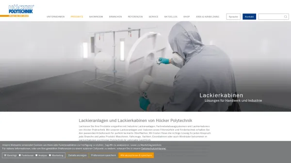 Website Screenshot: Pipgras Lackieranlagen GmbH - Lackieranlagen und Lackierkabinen | Höcker Polytechnik - Date: 2023-06-20 10:39:32