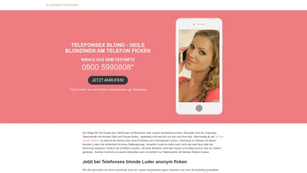 Website Screenshot: Pizza ROM Magdeburg - Telefonsex blond - geile Blondinen am Telefon ficken - Date: 2023-06-20 10:39:32