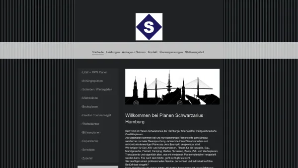 Website Screenshot: Planen Schwarzarius Hamburg - Planen Schwarzarius Hamburg - Startseite - Date: 2023-06-20 10:39:32