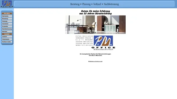Website Screenshot: P.M. Office Ihr kompetenter Partner für Büroeinrichtung - PM-Office Büroeinrichtungen - Date: 2023-06-20 10:39:37