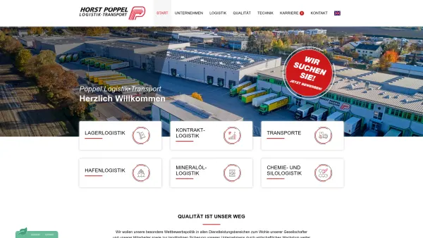 Website Screenshot: Horst Pöppel Spedition GmbH & Co. KG - Horst Pöppel Spedition GmbH & Co. KG - Regensburg - Date: 2023-06-20 10:39:37