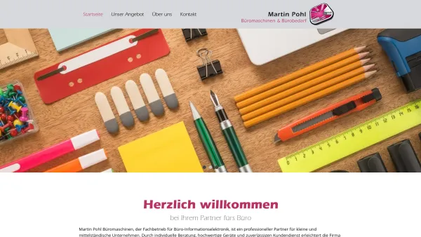 Website Screenshot: Martin Pohl Bürobedarf - Startseite - Martin Pohl | Büromaschinen & Bürobedarf - Date: 2023-06-20 10:39:37