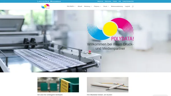 Website Screenshot: POLYDATA Huber GmbH & Co. KG Druckerei - Polydata | Ihr Druck- und Medienpartner in Stuttgart - Date: 2023-06-20 10:39:37