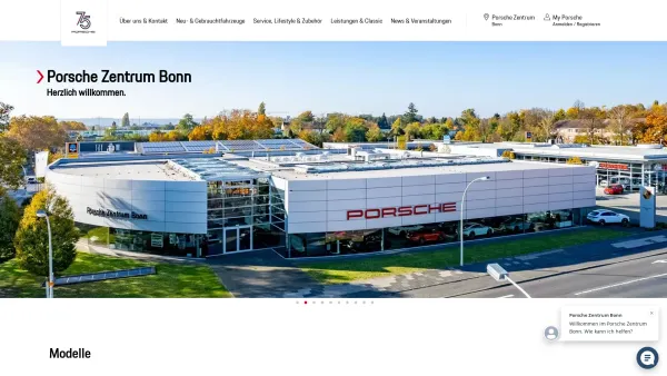 Website Screenshot: Porsche Zentrum Bonn-Sieg -  Ihr  Porsche-Partner der Region Köln · Bonn · Aachen - Herzlich willkommen » Porsche Zentrum Bonn - Date: 2023-06-20 10:39:37