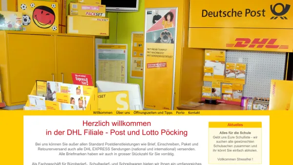 Website Screenshot: est Office Post Pöcking bei Starnberg - DHL Post und Lotto Pöcking - Schreibwaren, Schulbedarf, Bürobedarf, EDV-Zubehör - Date: 2023-06-20 10:39:37