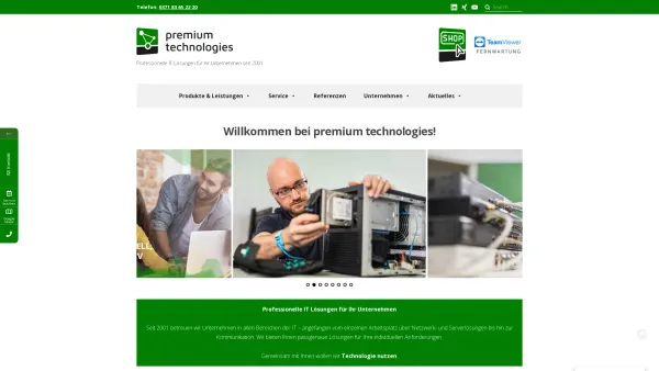 Website Screenshot: premium technologies - Willkommen bei premium technologies! - premium technologies - Date: 2023-06-20 10:39:42