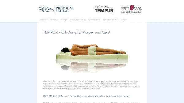 Website Screenshot: Premium Schlaf GmbH  TEMPUR Studio Hamburg St. Georg - Premiumschlaf Hamburg TEMPUR Matratzen, Betten, Systemrahmen, Kissen - Date: 2023-06-20 10:39:42