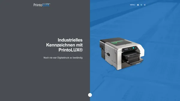 Website Screenshot: PrintoLUX® GmbH Professionelle Kennzeichnungslösungen und Drucksysteme - Industrielles Kennzeichnen mit dem PrintoLUX®-Verfahren - Date: 2023-06-20 10:39:42