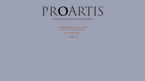 Website Screenshot: PROARTIS GmbH - Detektei -  Professionelle Ermittlungen,  Recherchen und Observationen bundesweit. - ProArtis Sachverständiger für Kunstlogistik - Date: 2023-06-20 10:39:42