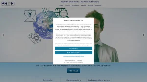 Website Screenshot: Profi Schnelldienst Fachübersetzungen - Express Übersetzungsbüro | Professionelle Übersetzungen - Date: 2023-06-20 10:39:42