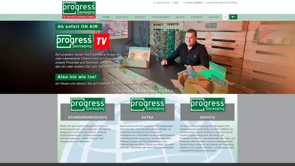 Website Screenshot: progress packaging GmbH mit Fortschritt Verpacken und Versenden - progress packaging: home - Date: 2023-06-20 10:39:42