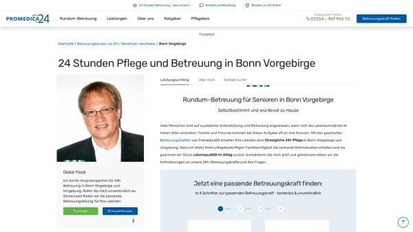 Website Screenshot: PROMEDICA PLUS Bonn Vorgebirge - 24h Pflege in Bonn Vorgebirge | Promedica24 - Date: 2023-06-20 10:42:20