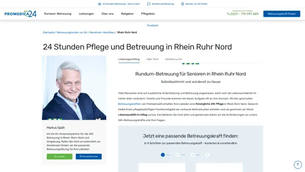 Website Screenshot: PROMEDICA PLUS Essen-Süd - 24h Pflege in Rhein Ruhr Nord | Promedica24 - Date: 2023-06-20 10:42:20