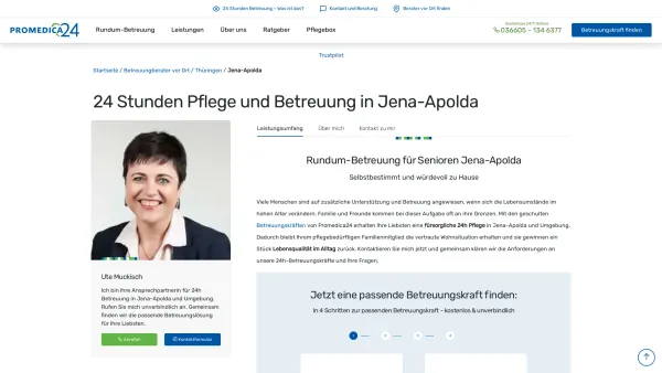 Website Screenshot: PROMEDICA PLUS Jena-Apolda - 24h Pflege in Jena-Apolda | Promedica24 - Date: 2023-06-20 10:42:20