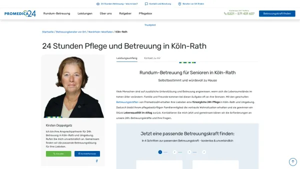Website Screenshot: PROMEDICA PLUS Köln-Rath - 24h Pflege in Köln-Rath | Promedica24 - Date: 2023-06-20 10:42:20