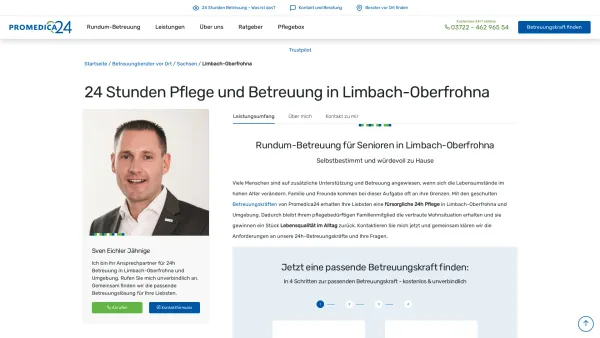 Website Screenshot: PROMEDICA PLUS Limbach-Oberfrohna - 24h Pflege in Limbach-Oberfrohna | Promedica24 - Date: 2023-06-20 10:42:20