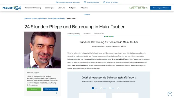 Website Screenshot: PROMEDICA PLUS Main-Tauber - 24h Pflege und Betreuung in Main-Tauber | Promedica24 - Date: 2023-06-20 10:42:20