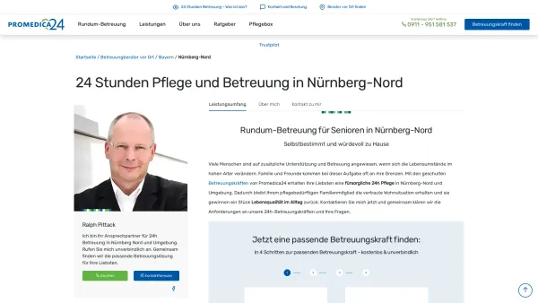 Website Screenshot: PROMEDICA PLUS Nürnberg-Nord - 24h Pflege in Nürnberg-Nord | Promedica24 - Date: 2023-06-20 10:42:20