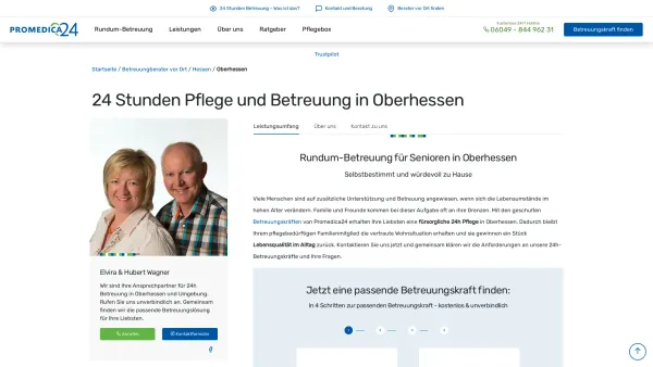 Website Screenshot: PROMEDICA PLUS Oberhessen - 24h Pflege in Oberhessen | Promedica24 - Date: 2023-06-20 10:42:20
