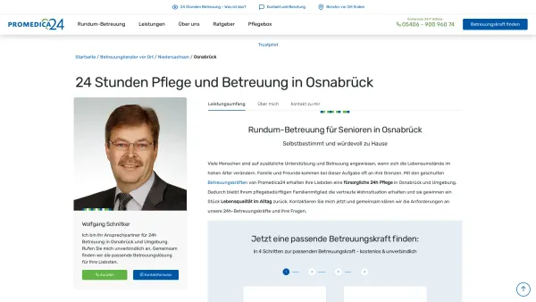 Website Screenshot: PROMEDICA PLUS Osnabrück - 24h Pflege in Osnabrück | Promedica24 - Date: 2023-06-20 10:42:20