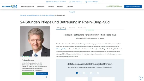 Website Screenshot: Promedica Plus Rhein-Berg-Süd - 24h Pflege in Rhein-Berg-Süd | Promedica24 - Date: 2023-06-20 10:39:42