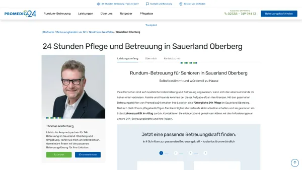 Website Screenshot: PROMEDICA PLUS Sauerland-Oberberg - 24h Pflege im Sauerland Oberberg | Promedica24 - Date: 2023-06-20 10:42:22