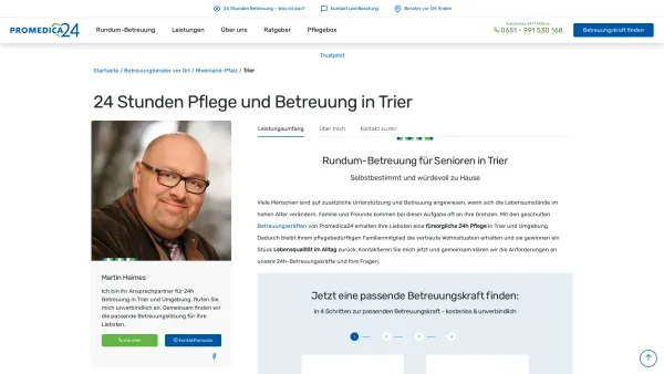 Website Screenshot: PROMEDICA PLUS Trier - 24h Pflege in Trier | Promedica24 - Date: 2023-06-20 10:42:22